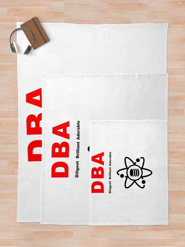 Thumbnail 5 of 6, Throw Blanket, DBA Database Administrator, Dilligent Brilliant Adorable, Data Science, Database Developer, SQL Query, Software Engineer, Computer Science, Fullstack Developer, Programming Humor designed and sold by Max-Wear.
