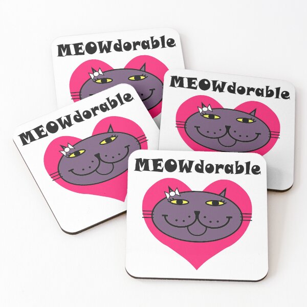 Item preview, MEOWdorable - Deep PURRple Kitty Face on a Red Heart designed and sold by RawSunArt.