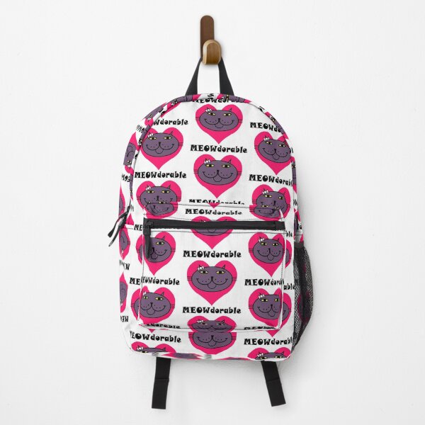 Item preview, MEOWdorable - Deep PURRple Kitty Face on a Red Heart designed and sold by RawSunArt.