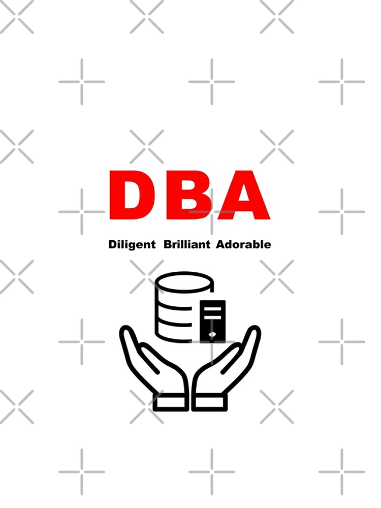 Thumbnail 4 of 4, iPhone Case, DBA Database Administrator, Dilligent Brilliant Adorable, Database Developer, SQL Query, Software Engineer, Computer Science, Fullstack Developer, Programming Humor designed and sold by Max-Wear.