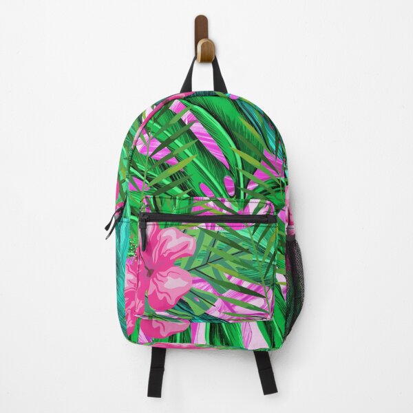 Item preview, Tropical Pink Hibiscus Flowers and Green Leaves designed and sold by silviaol.