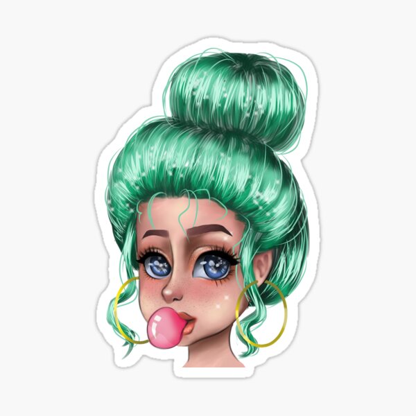 Niña de chicle Pegatina