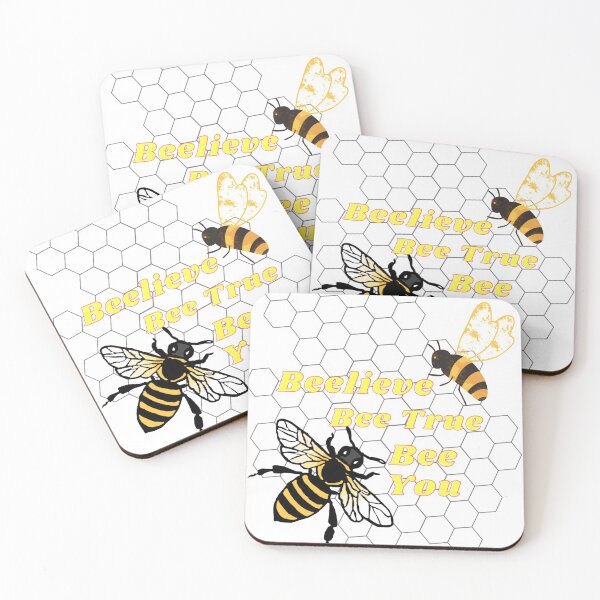 Item preview, Inspiring Inspirational Bee Quote Pun with bees and honeycomb designed and sold by ICRainbowMoons.