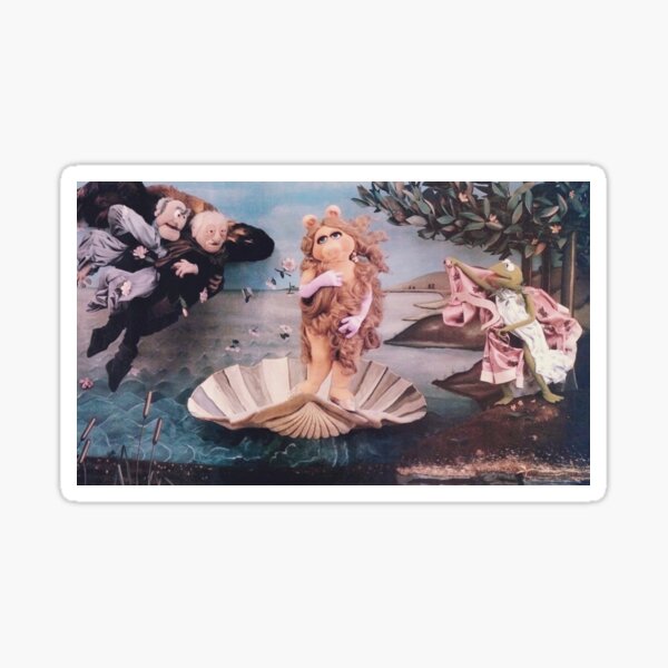 MISS PIGGY BIRTH OF VENUS Sticker