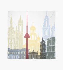Vilnius skyline poster Scarf