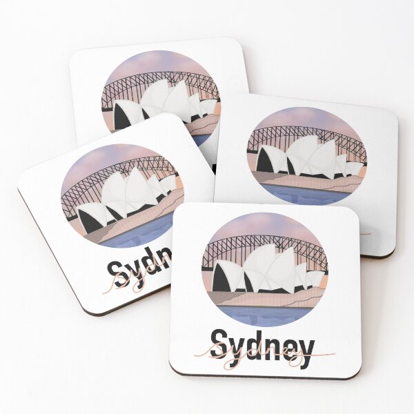 Item preview, Sydney Harbour Sunset with Lettering designed and sold by DHDoodles.