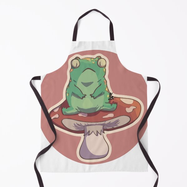 Item preview, frog on a mushroom designed and sold by mariasktch.