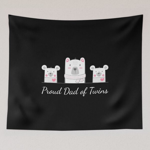 Item preview, Proud dad of twins (boy and boy) designed and sold by Blue-Fairy.