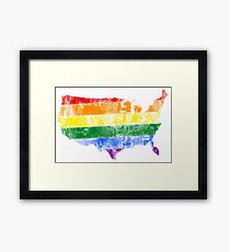 USA Pride Flag Framed Print