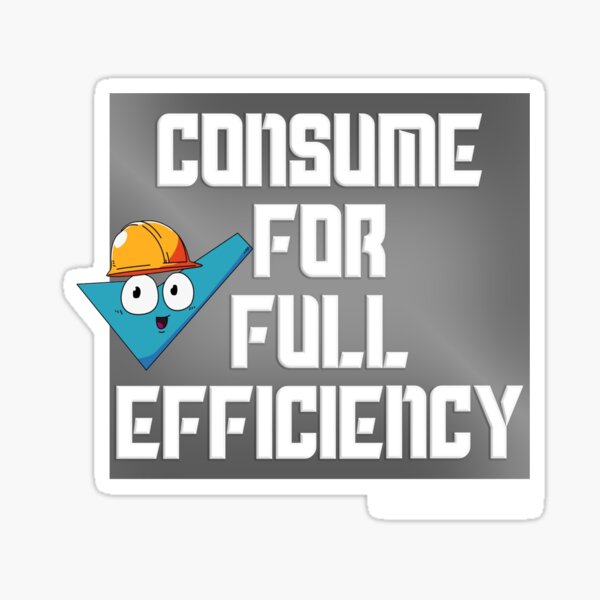 Efficiency mug Sticker
