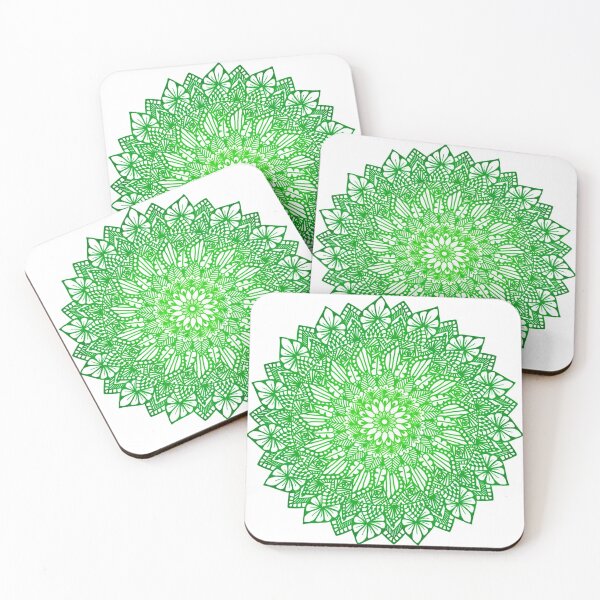 Item preview, Green Digital Mandala designed and sold by TheHermitCrab.