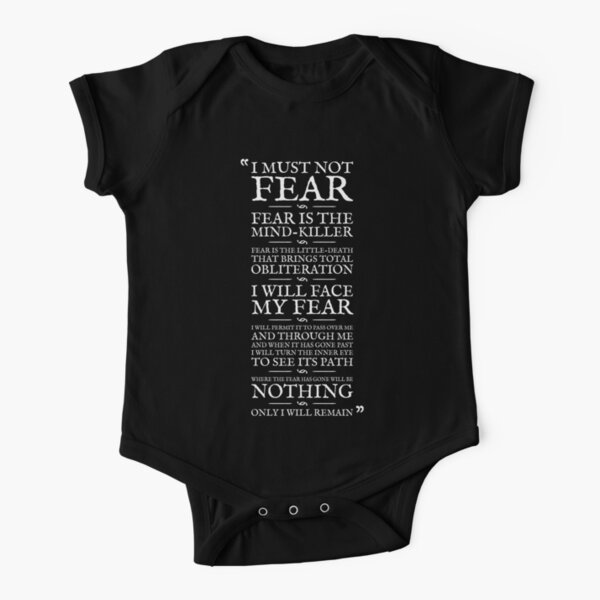 Litanei gegen Angst Baby Body Kurzarm
