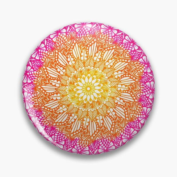 Item preview, Pink-Orange Digital Mandala designed and sold by TheHermitCrab.