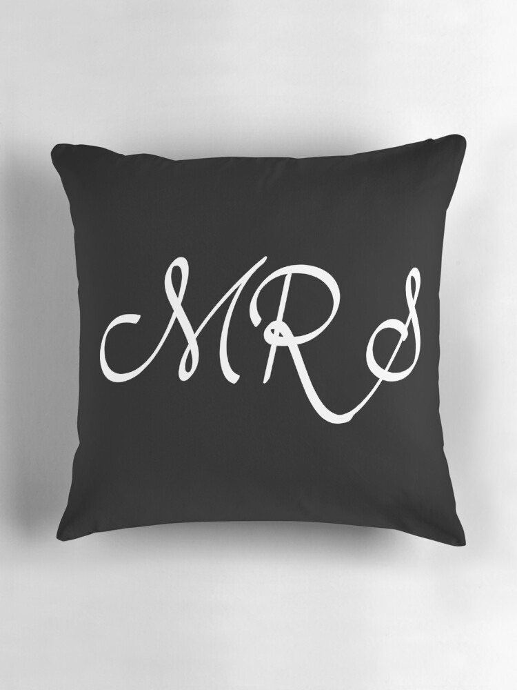 Thumbnail 3 of 4, Pillow, Mrs designed and sold by TeamBlue.