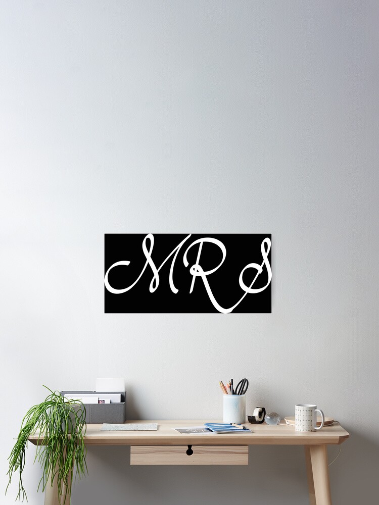 Thumbnail 2 of 3, Poster, Mrs designed and sold by TeamBlue.