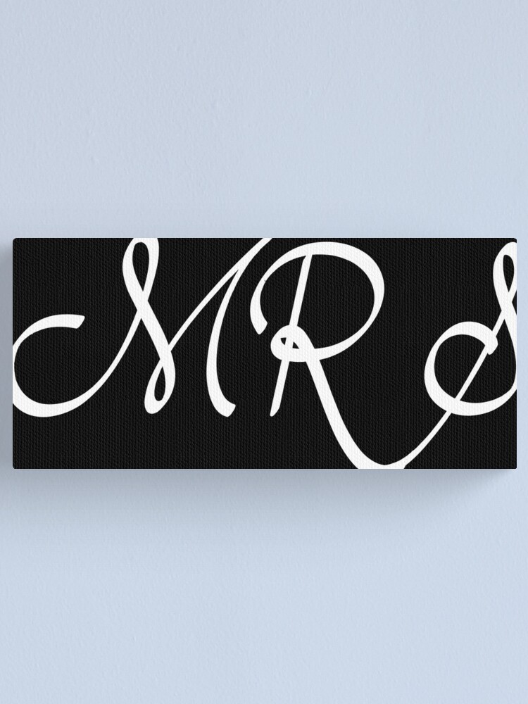 Thumbnail 1 of 3, Canvas Print, Mrs designed and sold by TeamBlue.