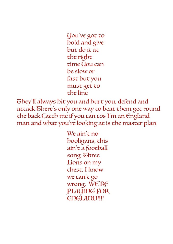 England John Barnes Rap By Cloydx Redbubble