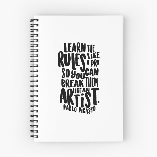 Item preview, Aprende las reglas como un profesional para que puedas romperlas como un artista. designed and sold by nataliejump.