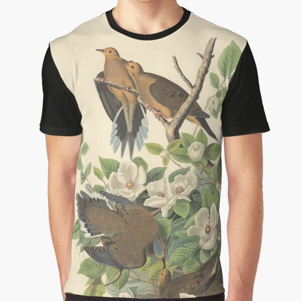 Carolina Pigeon or Turtle Dove by JJ Audubon Graphic T-Shirt
