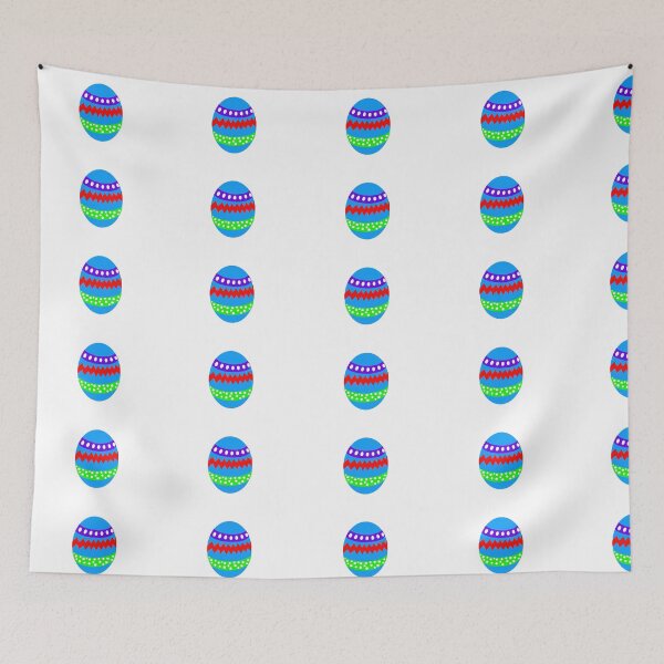 Item preview, Blue Easter Egg With Patterns designed and sold by ArtbyLucy27.