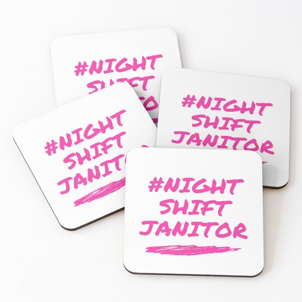 Item preview, night shift janitor pink cute designed and sold by Hohohaxi.