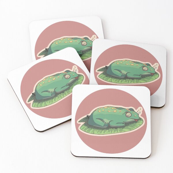Item preview, Sleeping frog on a leaf designed and sold by mariasktch.