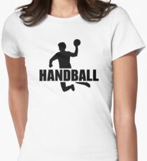 Handball player Women's Fitted T-Shirt