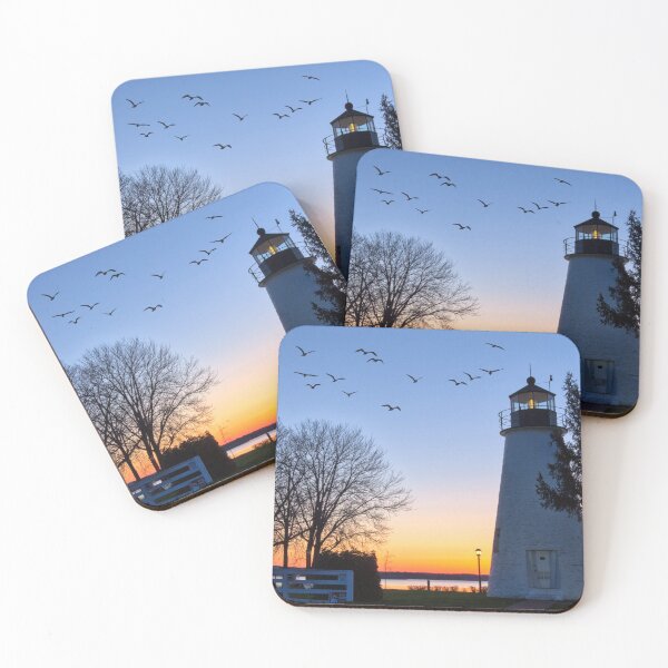Item preview, Early Sun Rising Concord Point Lighthouse designed and sold by Joy Goldman.