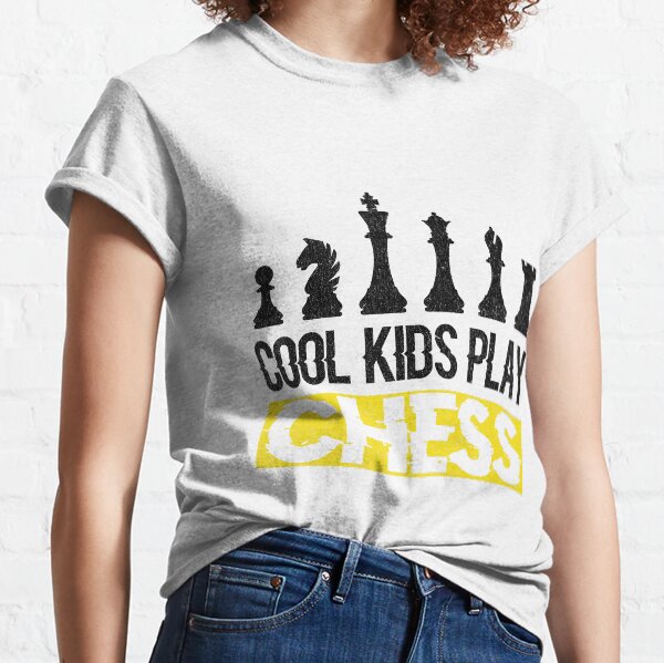 Cool Kids Play Chess Queen King Piece Classic T-Shirt