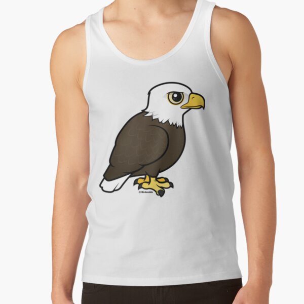 Cute Cartoon Bald Eagle by Birdorable Tank Top