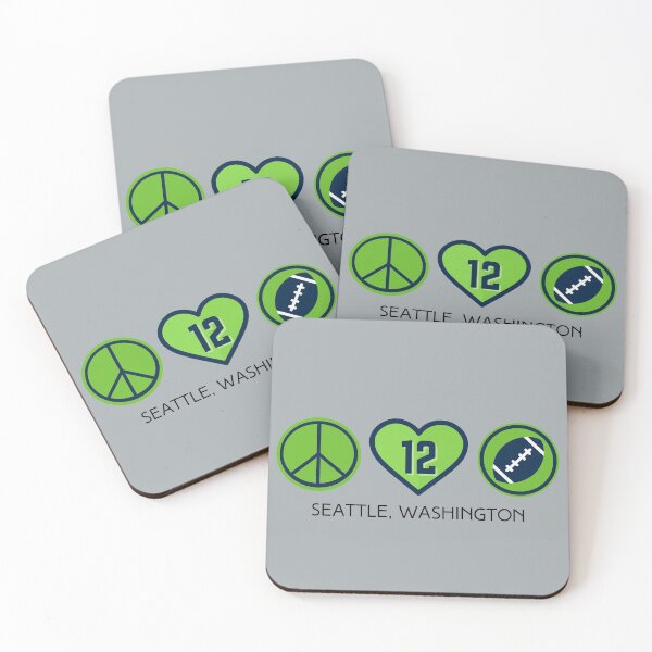 Item preview, Peace Love Football - Seahawks  designed and sold by SaltyLass.