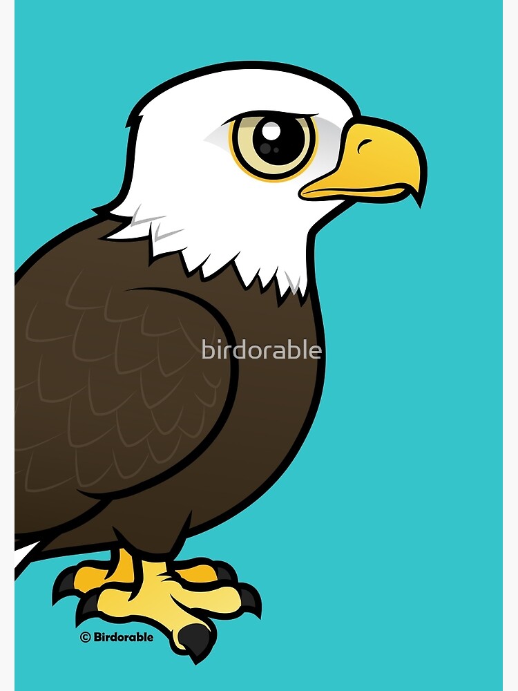 "Cute Cartoon Bald Eagle By Birdorable" Spiral Notebook By Birdorable ...