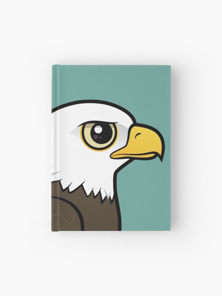 Cuaderno de tapa dura «Dibujos animados lindo águila calva por Birdorable»  de birdorable | Redbubble