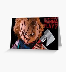 Chucky Greeting Card