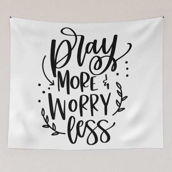 Item preview, Pray More Worry Less  designed and sold by KarolinaPaz.
