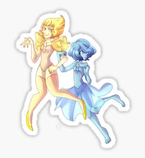 Blue and Yellow Sticker