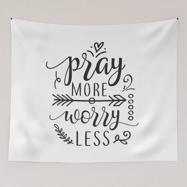 Item preview, Pray More Worry Less  designed and sold by KarolinaPaz.