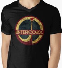 CCCP Interkosmos V02 Men's V-Neck T-Shirt