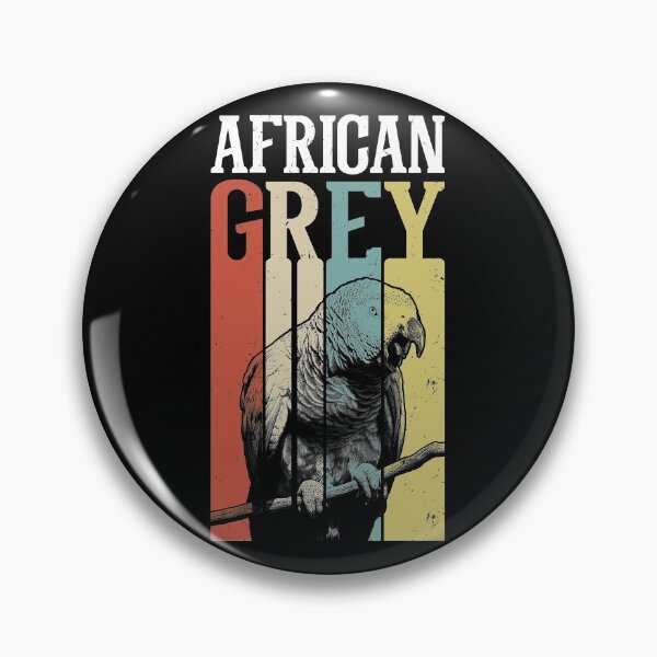 Item preview, Loro gris africano vintage retro designed and sold by Alienphysique.