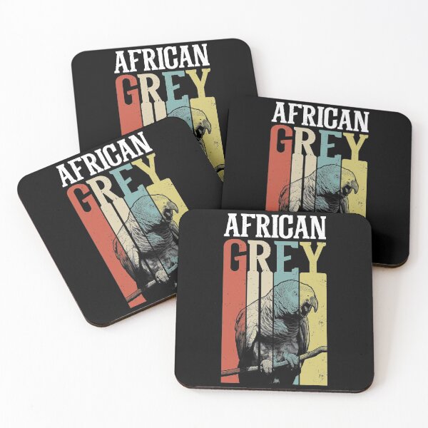 Item preview, Retro Vintage African Grey Parrot designed and sold by Alienphysique.