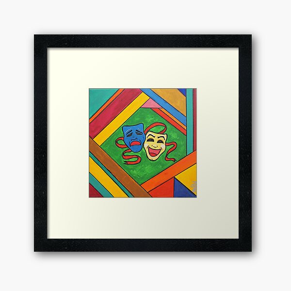 Tragicomedy Framed Art Print
