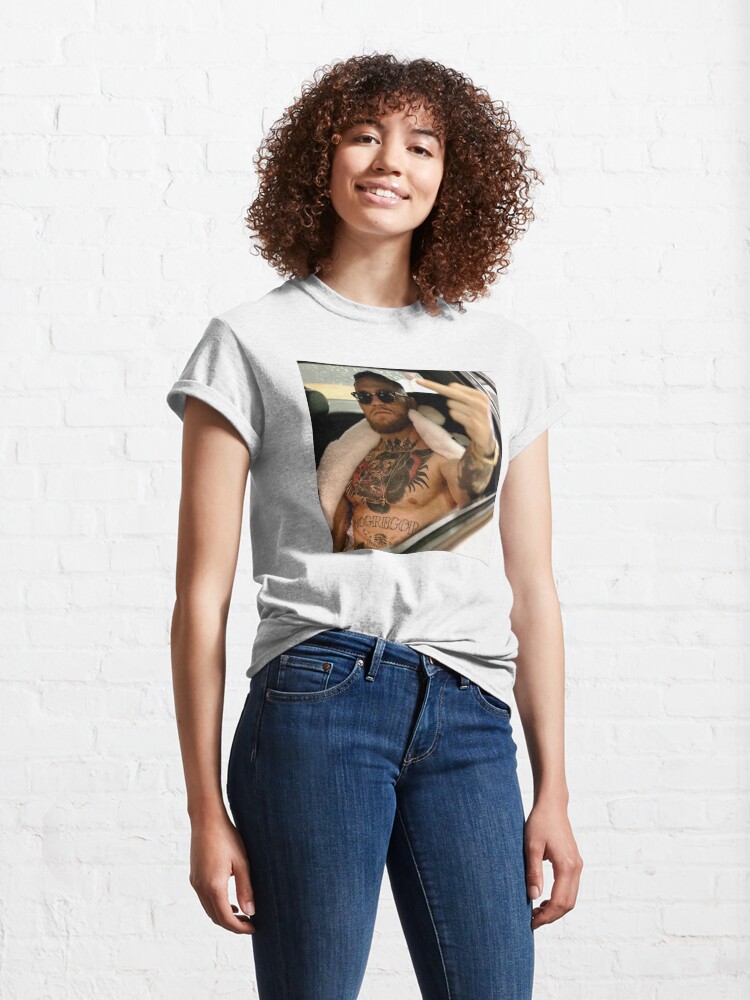 Alternate view of Conor McGregor Middle Finger - The Notorious (Color Version) Classic T-Shirt