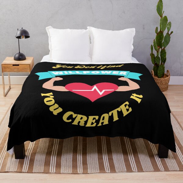 Item preview, You don't find willpower, you create it. motivational quotes designed and sold by EmmaBazz.