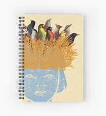 Bird nest head Spiral Notebook