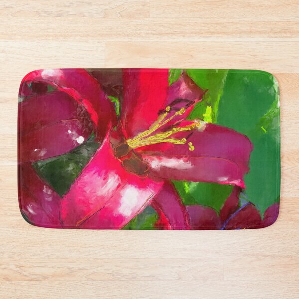 Item preview, Red Daylily designed and sold by GlassCanvas.