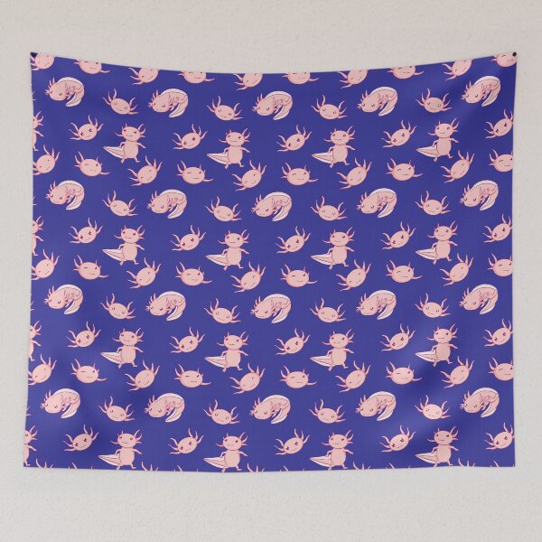 Item preview, Blue patterned axolotl designed and sold by Ix•L .