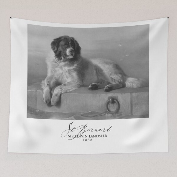 Item preview, St. Bernard by Edwin Landseer, 1838 designed and sold by ebrawne.