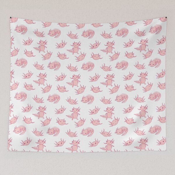 Item preview, White patterned axolotl designed and sold by Ix•L .