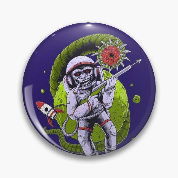 Item preview, Click Bait Astronaut with Alien Planet and Rocket ship Design  designed and sold by boopsblunt.