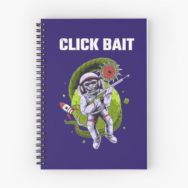 Item preview, Click Bait Astronaut with Alien Planet and Rocket ship Design  designed and sold by boopsblunt.